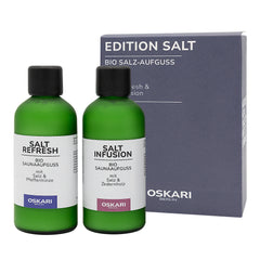 Oskari Bio-Salzaufguss Set Edition Salt mit Verpackung