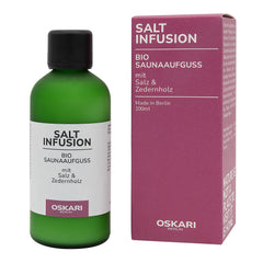 Oskari Bio-Salzaufguss Salt Infusion Flasche mit Verpackung