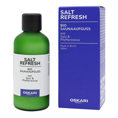 Oskari Bio-Salzaufguss Salt Refresh Flasche mit Verpackung