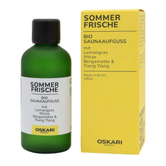 Oskari Bio-Saunaaufguss Sommerfrische Flasche mit Verpackung