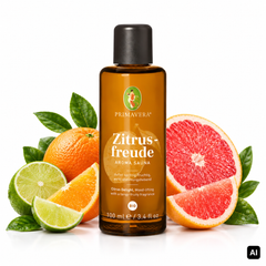 Primavera Bio-Saunaaufguss Zitrusfreude Aroma Sauna 100 ml Flasche mit Orange, Limette und Grapefruit