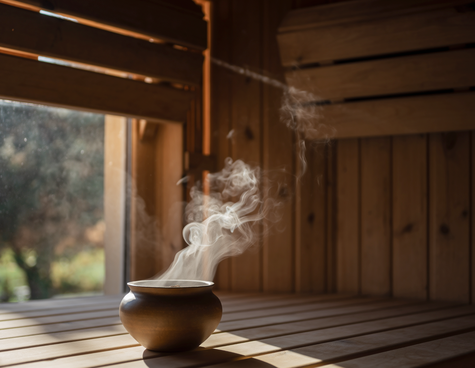 Räuchern in der Sauna