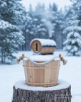 Sauna Eimer für Aufgüsse aus Holz