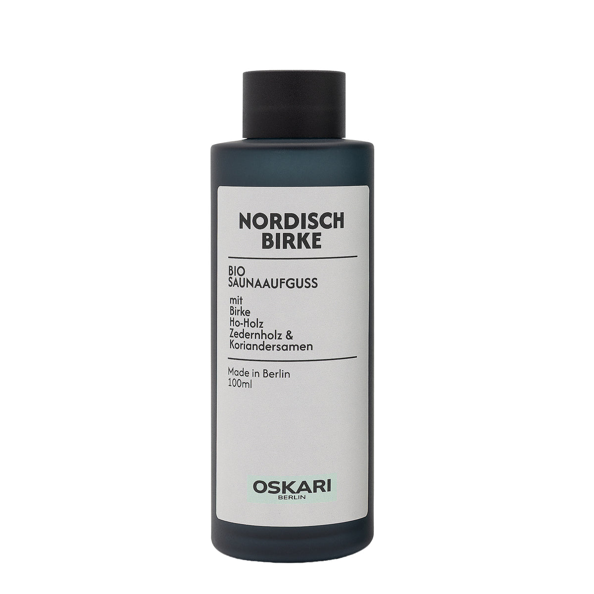 Oskari Bio-Saunaaufguss Nordisch Birke 100 ml Flasche freigestellt