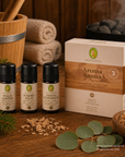 Set Aroma Sauna Harmonie & Erdung Bio - Probierset Saunaaufguss Primavera