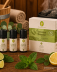 Set Aroma Sauna Frische & Energie Bio – Probierset Saunaaufguss Primavera